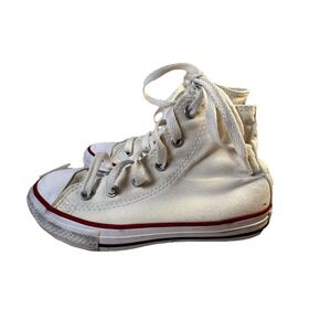 Youth Size 13 - Converse Chuck Taylor‎ All Star Canvas High Top White UK 12.5 EU